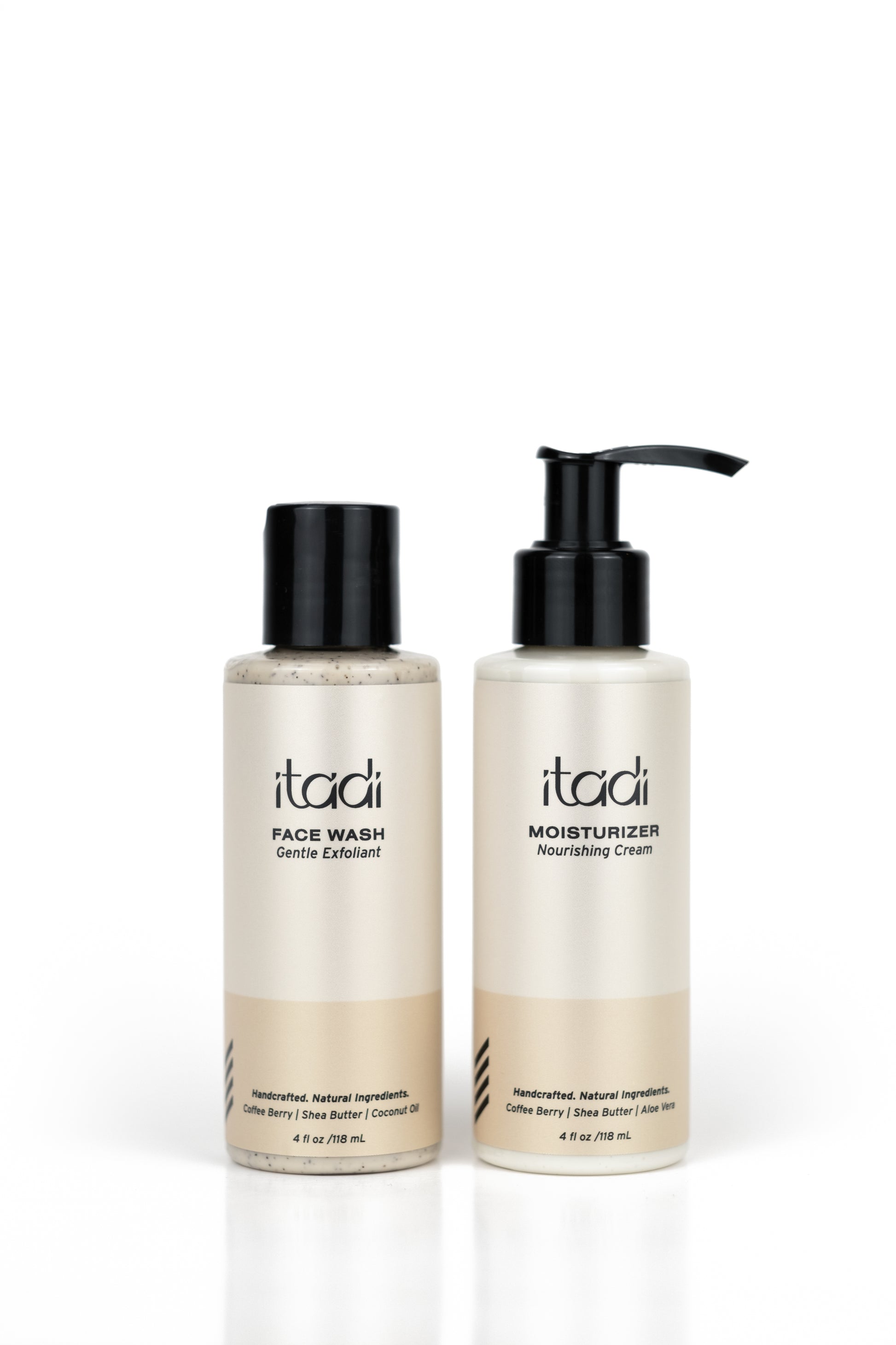 Itadi natural face wash and moisturizer